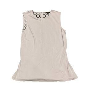 Ann Taylor Factory Women’s Light Lavender Blue Lace Open Back Top Tank Casual XS